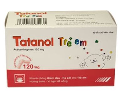 Thuốc hạ sốt Tatanol trẻ em 120mg vỉ 20 viên