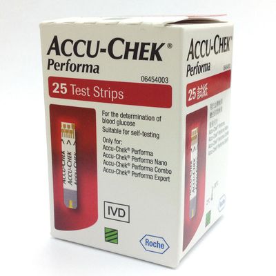 Que thử đường huyết Accu-Chek Performa (hộp 25 que)