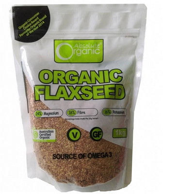 Hạt lanh Úc Absolute Organic Flaxseed 1kg 