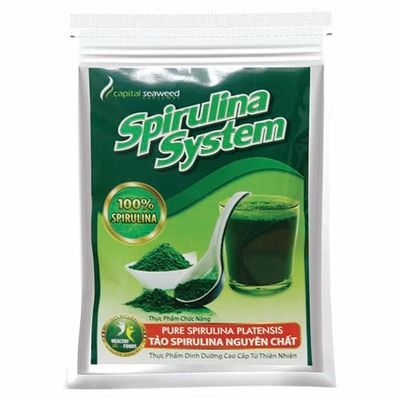 Bột tảo Spirulina System nguyên chất đắp mặt, uống