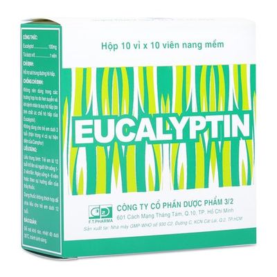 Thuốc hỗ trợ sát trùng đường hô hấp Eucalyptin(100 viên/hộp)