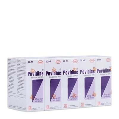 Dung dịch sát khuẩn Povidine Povidon IOD 10%(10 chai x 20ml)