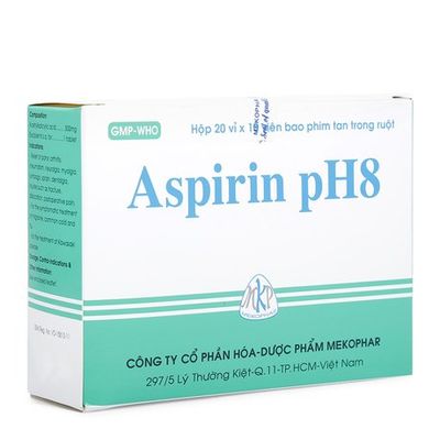 Thuốc Aspirin Ph8- Hạ sốt, giảm đau, kháng viêm