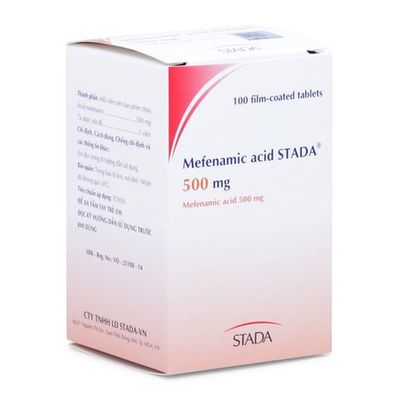 Thuốc điều trị đau đầu, đau răng, Mefenamic Acid Stada 500mg