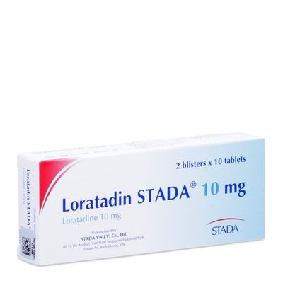 Viên uống làm giảm viêm mũi dị ứng Loratadin Stada (100mg)