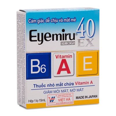 Thuốc nhỏ mắt điều trị mỏi mắt, mờ mắt Eyemiru 40ex (15ml)