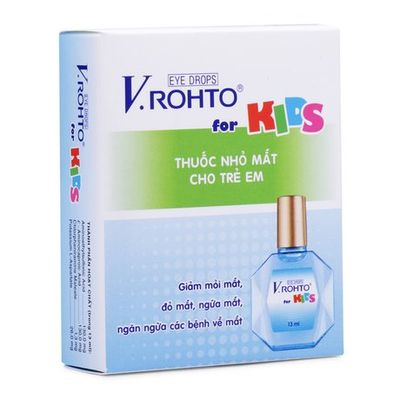 Nước nhỏ mắt Vrohto For Kid- Ngăn ngừa vấn đề về mắt cho bé