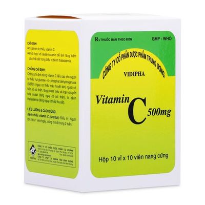 Thuốc trị bệnh do thiếu Vitamin C, đào thải sắt Vitamin C