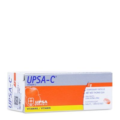 Viên sủi điều trị thiếu hụt Vitamin C Upsa (10 viên/ hộp)