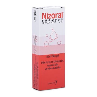 Dầu gội trị gàu, ngứa da đầu, viêm da tiết bã Nizoral 50ml