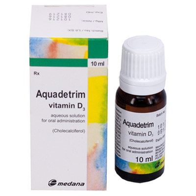 Aquadetrim Vitamin D3 hàng ngoại lọ 10ml