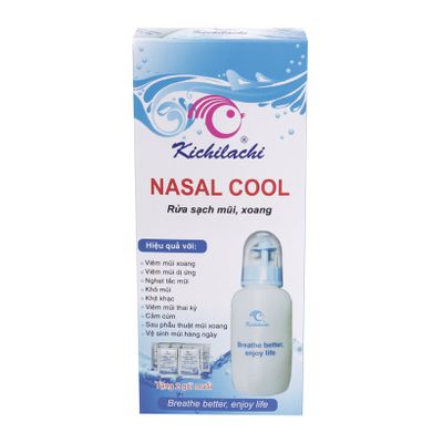 Bình rửa mũi Nasal Cool tặng kèm 6 gói muối - Kichilachi