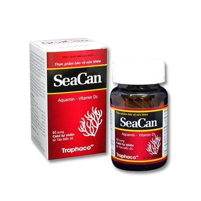 Viên uống Seacan Traphaco Aquamin vitamin D3 từ tảo biển đỏ