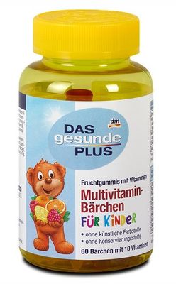 Kẹo gấu Das Gesunde Plus bổ sung vitamin tổng hợp cho bé