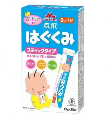 Morinaga số 0 dạng thanh - Sữa cho bé từ 0 đến 12 tháng tuổi
