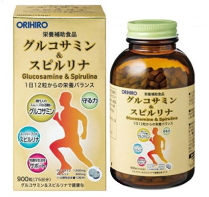 Viên uống hỗ trợ xương khớp Glucosamine & Spirulina Orihiro