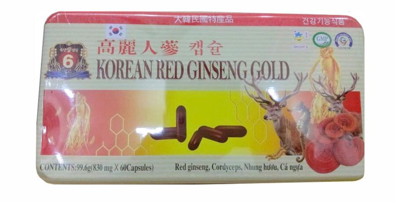 Viên hồng sâm Korean Red Ginseng Gold (1 vỉ x 5 viên)