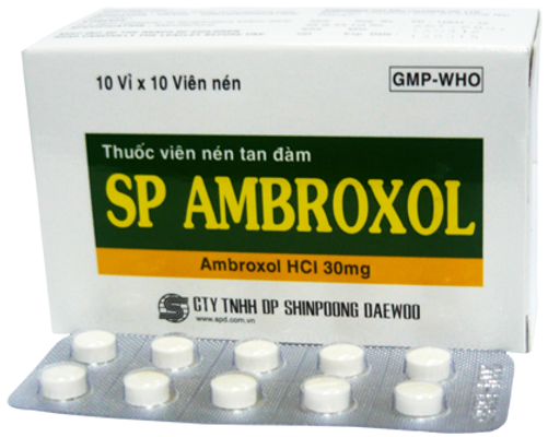 Thuốc SP Ambroxol HCL 30mg Shinpoong Daewoo Vỉ 10 viên