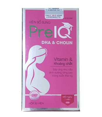 PreIQ bổ sung giúp bổ sung vitamin, khoáng chất cho bà bầu