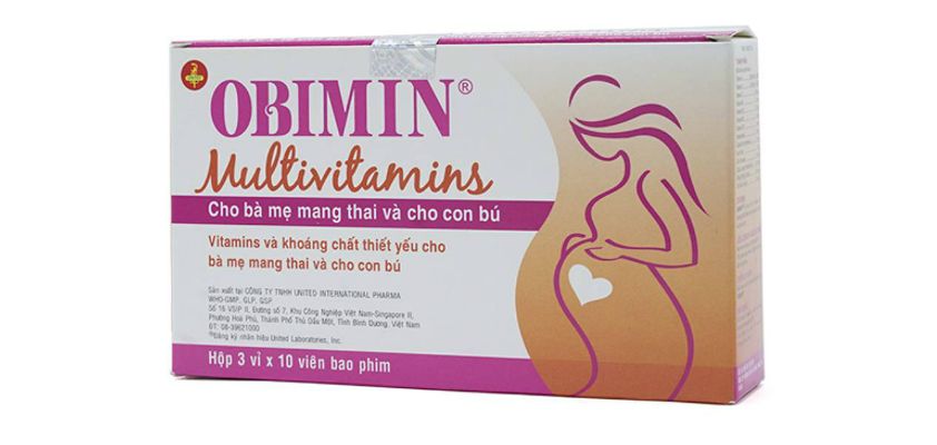 Vitamin tổng hợp cho mẹ bầu và cho con bú Obimin