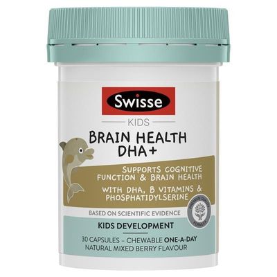 Viên uống hỗ trợ bổ sung DHA cho trẻ Swisse Kids Brain Health