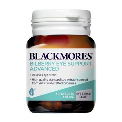 Viên uống Blackmores Bilberry Eye Support Advanced hỗ trợ bổ mắt