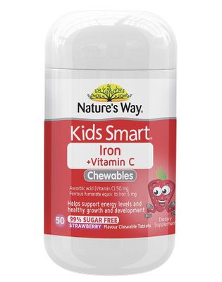 Kẹo dẻo bổ sung sắt và vitamin C Nature’s Way Kids Smart Iron