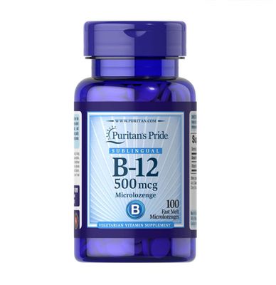 Viên bổ sung Vitamin B12 Puritan’s Pride 500mcg