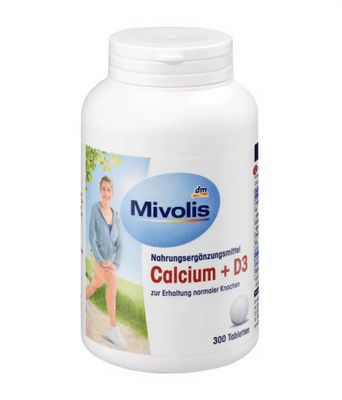 Viên uống Mivolis Calcium + D3 của Đức 300 viên