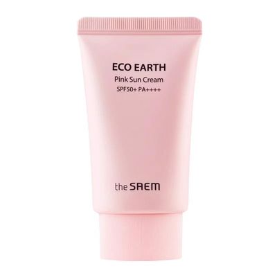 Kem chống nắng The Saem Eco Earth Pink Sun Cream EX SPF 50+