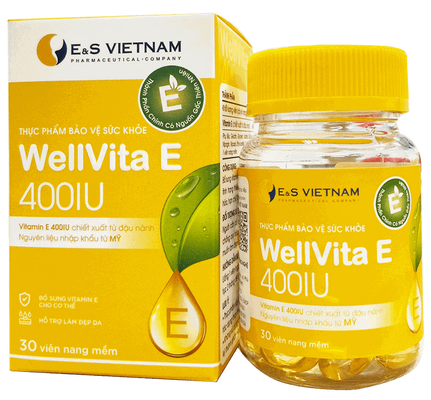 Viên uống hỗ trợ cải thiện nội tiết WellVita E 400IU