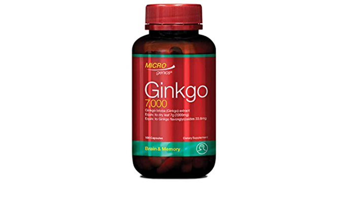 Viên uống Microgenics Ginkgo 7000 hỗ trợ bổ não của Úc
