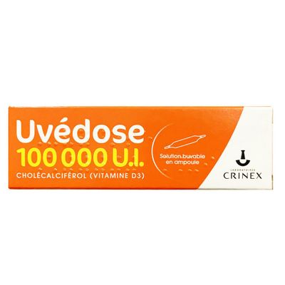Vitamin D3 Uvedose liều cao 100000 UI-1 liều cho 3 tháng