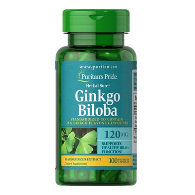 Viên uống Ginkgo Biloba Puritan's Pride 120 mg chính hãng của Mỹ
