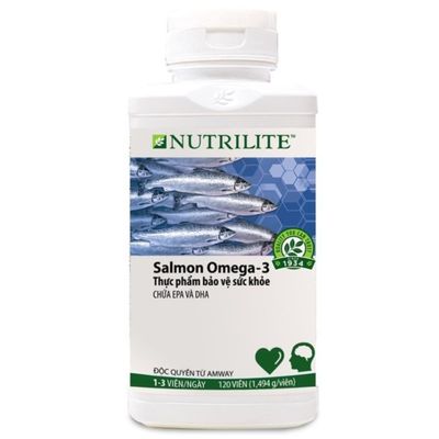 Viên uống Nutrilite Salmon Omega-3 Amway hỗ trợ bổ sung Omega-3