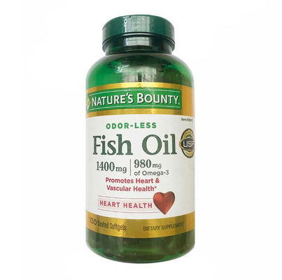 Dầu cá Nature's Bounty Fish Oil 1400mg 130 viên của Mỹ