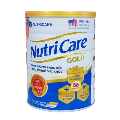 Sữa bột Nutricare Gold hỗ trợ tăng cường sức khỏe
