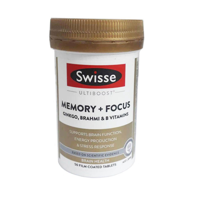 Viên uống hỗ trợ não bộ Swisse Ultiboost Memory + Focus của Úc