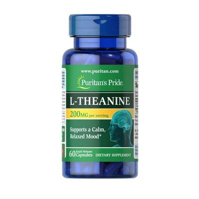 Viên uống Puritan's Pride L-Theanine 200mg hỗ trợ giảm stress