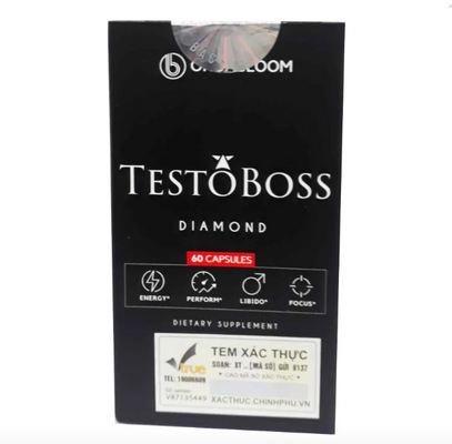 Testoboss - Viên uống dành cho nam chính hãng của Mỹ, 60 viên