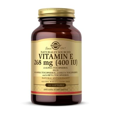 Viên uống Vitamin E 268mg (400IU) Solgar hỗ trợ làm đẹp da