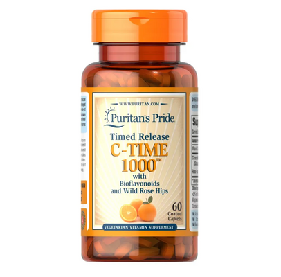 Puritan's Pride Vitamin C 1000mg Timed Release with Rose Hips