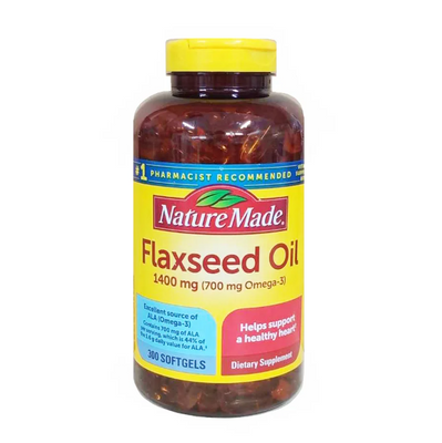[Date T8/2025] Dầu hạt lanh Nature Made Flaxseed oil 1400 mg hộp 300 viên