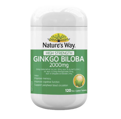 Viên uống Ginkgo Biloba 2000mg Nature's Way Của Úc