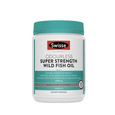 Dầu cá Swisse Odourless Super Strength Wild Fish Oil 2000mg