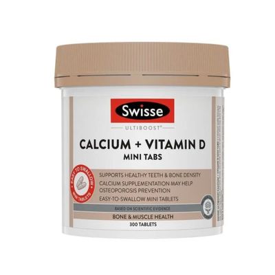 Viên uống Swisse Calcium + Vitamin D Mini Tabs hỗ trợ xương khớp