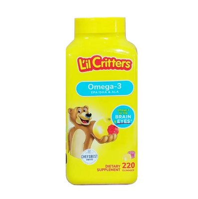 Kẹo gấu L'il Critters Omega-3 của Mỹ bổ sung DHA cho bé