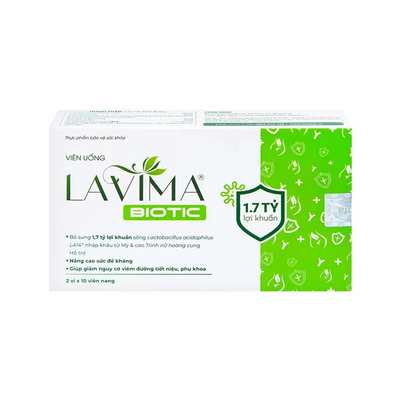 Viên uống Lavima Biotic hỗ trợ bổ sung lợi khuẩn vùng kín
