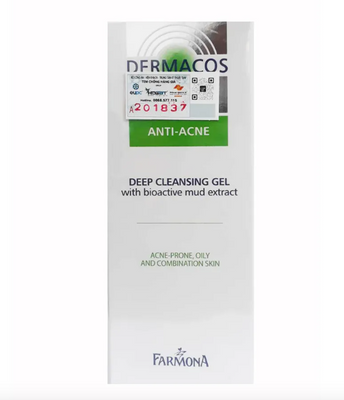Sữa rửa mặt Dermacos Anti Acne Deep Cleansing Gel