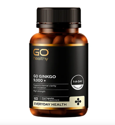 Viên uống Go Ginkgo 9000+ hỗ trợ tăng cường trí nhớ, 60 viên